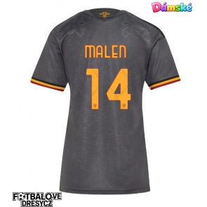AS Roma Donyell Malen #14 Dámské Alternativní Dres 2026-27 Krátký Rukáv